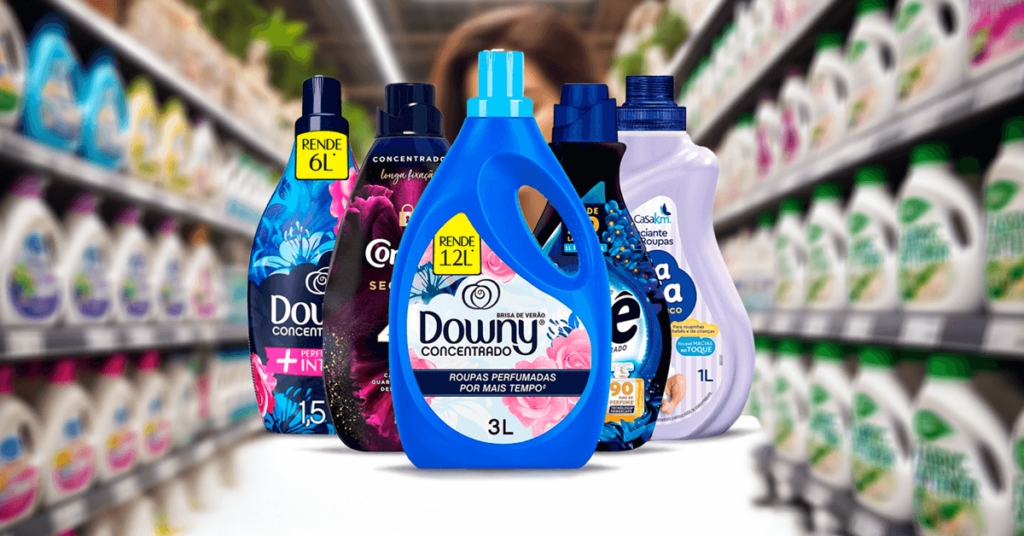 Imagem mostrando os melhores amaciantes concentrados de 2025.